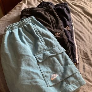 3 Pairs of Mens 2x Cotton Shorts Nike/Adidas